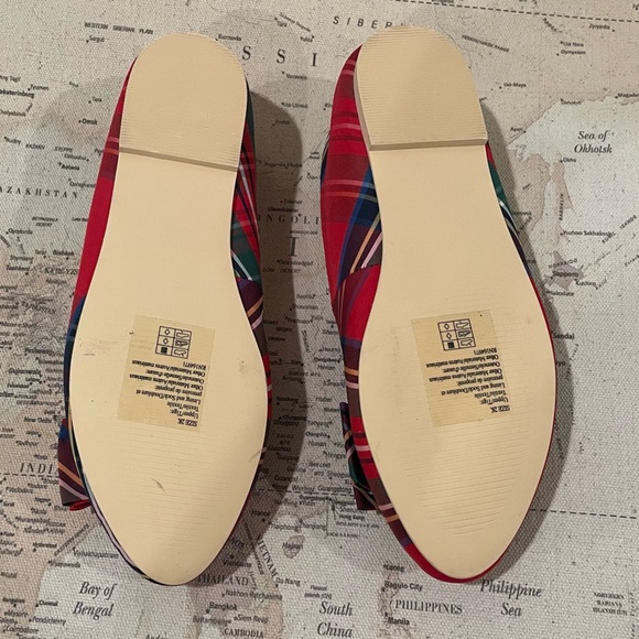 Janie & Jack Plaid Bow Flat Big Girls Size 2 NWOT - Picture 6 of 10